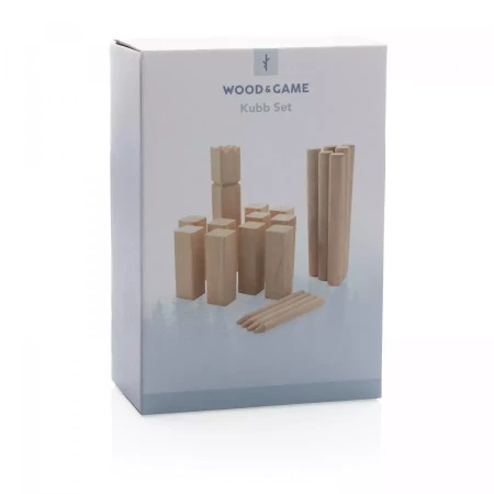 Деревянный игровой набор Kubb (Коричневый цвет)