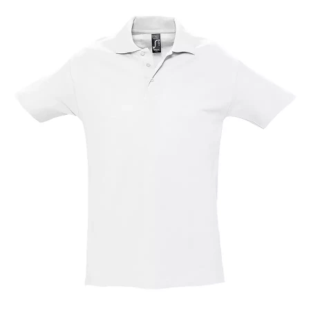 Рубашка поло мужская SPRING II,белый,4XL,100% хлопок, 210/м2