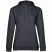 Толстовка с капюшоном женская Hoodie, серый меланж (антрацит), размер XL