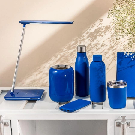 Термобутылка вакуумная герметичная Прима Ультрамарин (Prima Ultramarine), ярко-синяя