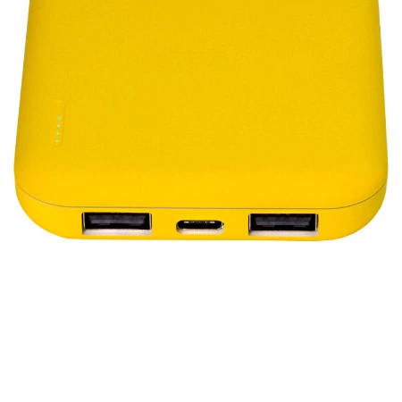 Внешний аккумулятор с подсветкой Люче (Luce) Lemoni 10000 mAh, желтый