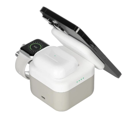 Беспроводная зарядная станция 3в1 15W Куб (Cube Wireless Magnetic)