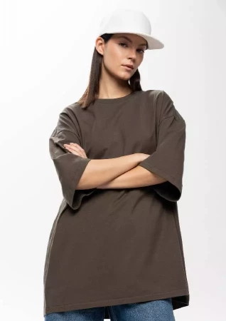 Футболка унисекс оверсайз STAN хлопок 240, 56, Оливковый хаки,  (36)  (54/XXL)