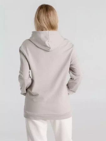 Толстовка с капюшоном унисекс Hoodie, дымчато-серая, размер L