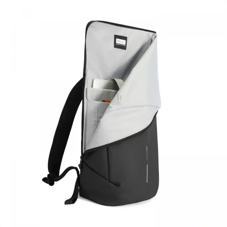 Антикражный водонепроницаемый рюкзак Urban Flap-Top, черный (Серый цвет)