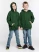 Худи детское Kirenga Kids 2.0, темно-зеленое, 14 лет