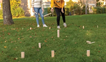 Деревянный игровой набор Kubb (Коричневый цвет)