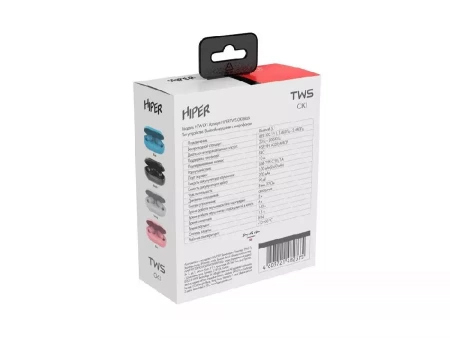 Беспроводные наушники HIPER TWS OKI Black (HTW-LX1) Bluetooth 5.0 гарнитура, Черный (Р)