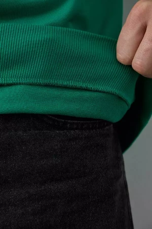 Свитшот унисекс STAN футер с начёсом 260, 53, Зелёный,  (30)  (44/XS)