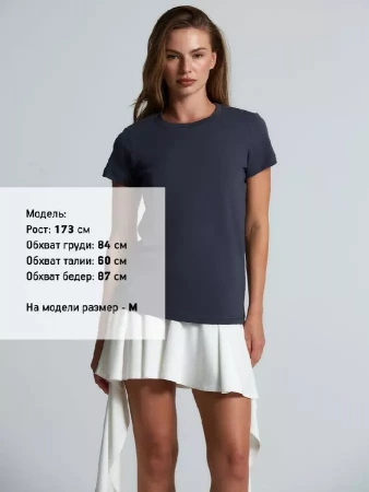 Футболка женская T-bolka Lady, темно-серая (графит), размер XL