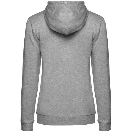 Толстовка с капюшоном женская Hoodie, серый меланж, размер 3XL