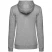 Толстовка с капюшоном женская Hoodie, серый меланж, размер 3XL