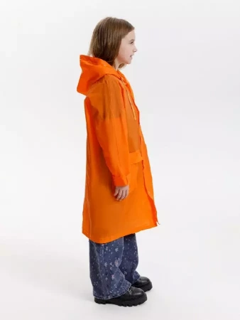 Дождевик детский RainDrop Kids, оранжевый, 10 лет (рост 130-140)