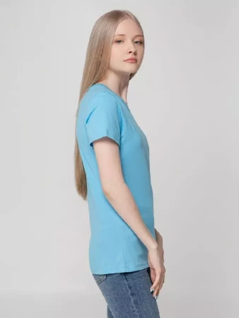 Футболка женская T-bolka Lady голубая, размер XL