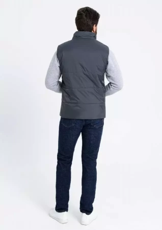 Жилет унисекс STAN утепленный таффета 210T,200, 84, Графит,  (101)  (60-62/5XL)