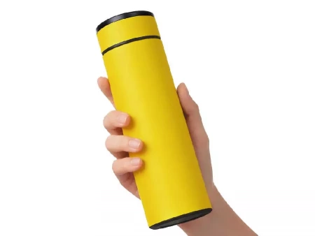 Вакуумный термос Vacuum Flask C1, soft touch, 420мл, желтый