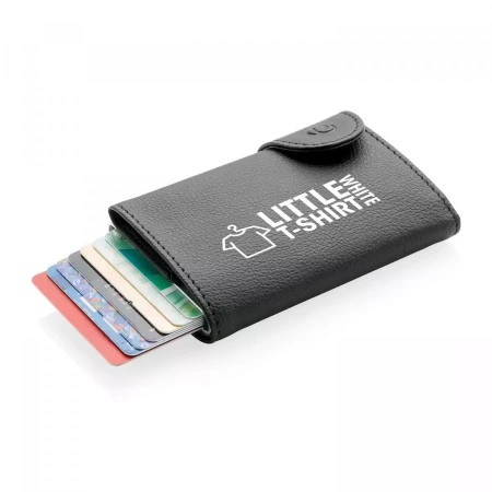 Кошелек с держателем для карт C-Secure RFID (Серебристый цвет)