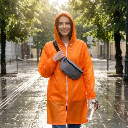 Дождевик Rainman Zip белый, размер M