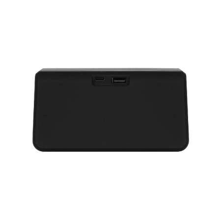 Зарядная станция с часами 15W Флейм (Flame), черная