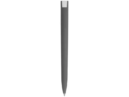 Ручка пластиковая soft-touch шариковая Zorro, серый/белый