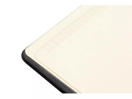 Блокнот Notepeno 130x205 мм с тонированными линованными страницами, черный (Р)
