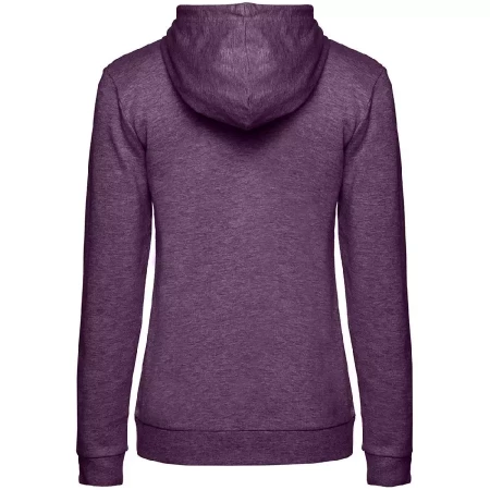 Толстовка с капюшоном женская Hoodie, фиолетовый меланж, размер XS