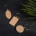 Брелок TIMBER OVAL; 5,2 x 3,2 см; дерево