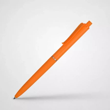 Ручка пластиковая soft-touch шариковая Plane, оранжевый