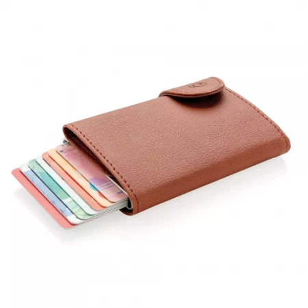 Кошелек с держателем для карт C-Secure RFID (Коричневый цвет)