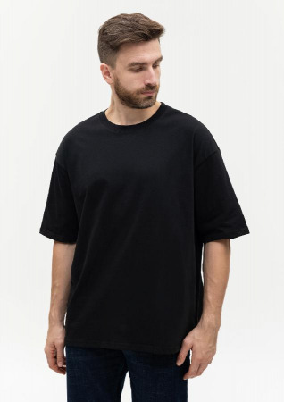 Футболка унисекс оверсайз STAN хлопок  240,56, Черный (20) (60-62/5XL)