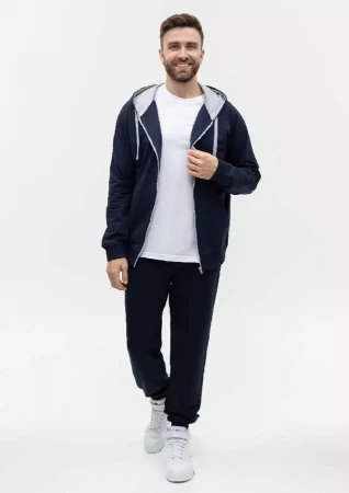 Брюки мужские STAN футер без начёса, 260, 62, Тёмно-синий,  (46)  (48/M)