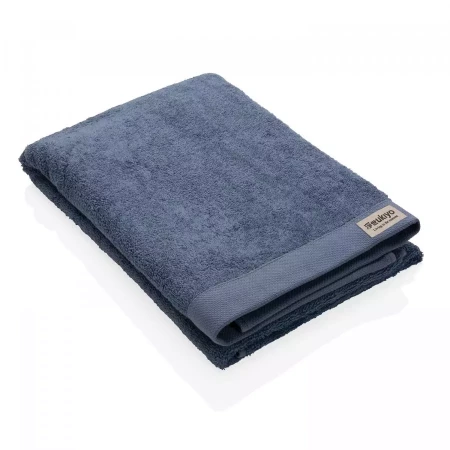Банное полотенце Ukiyo Sakura из хлопка AWARE™, 500 г/м², 70x140 см (Синий цвет)