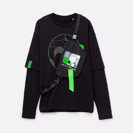 Поясная сумка W1, черная